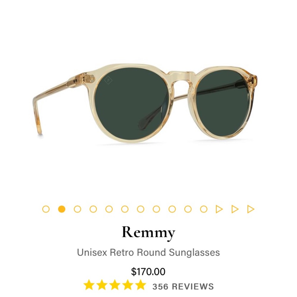 RAEN retro round sunglasses in champagne